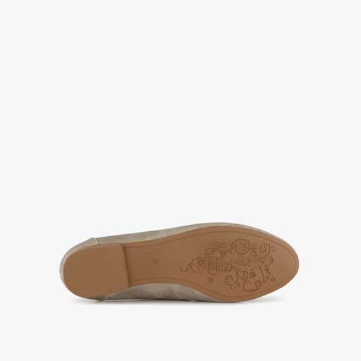 Dames loafers beige