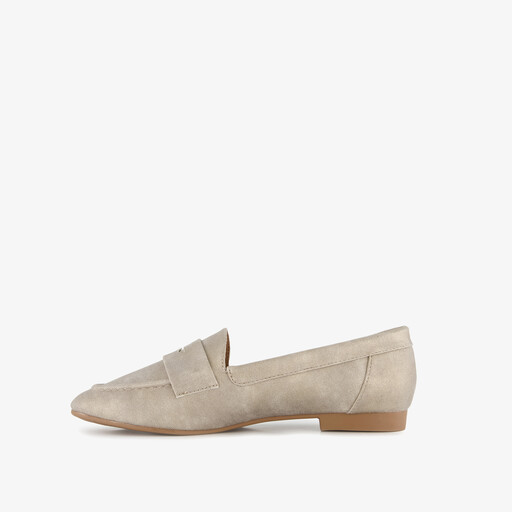 Dames loafers beige