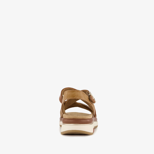 Dames sandalen cognac bruin