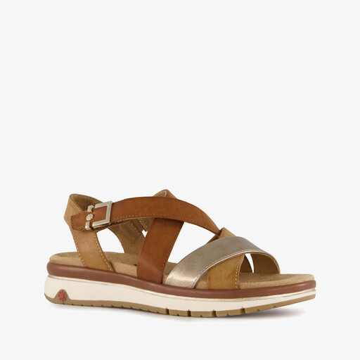 Dames sandalen cognac bruin
