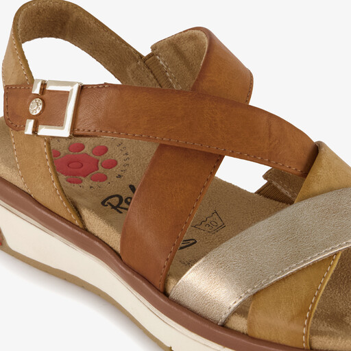 Dames sandalen cognac bruin