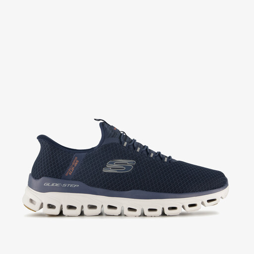 Slip-ins: Glide-Step heren sneakers blauw