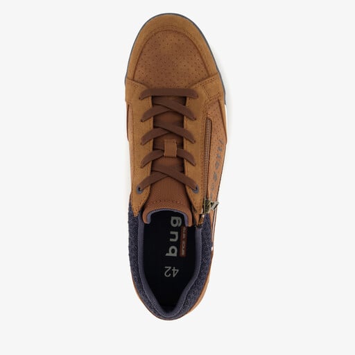 Heren sneakers cognac