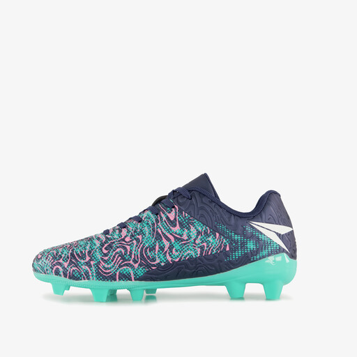 FG kinder voetbalschoenen blauw roze