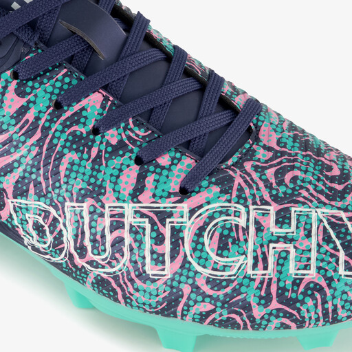 FG kinder voetbalschoenen blauw roze