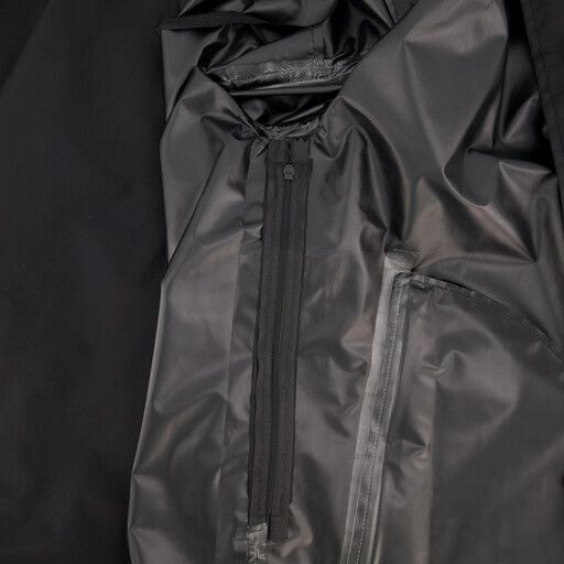 Heren dames regenjas met klep capuchon