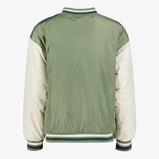 Jongens baseball zomerjas groen wit