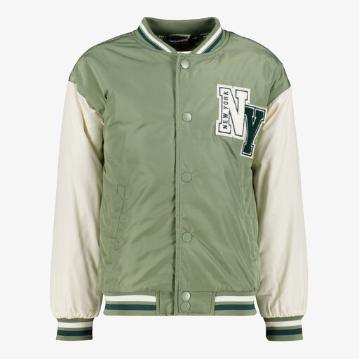 Jongens baseball zomerjas groen wit