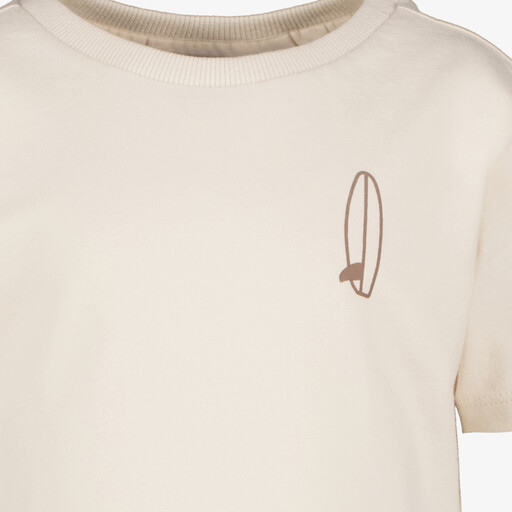 Jongens T-shirt met backprint beige