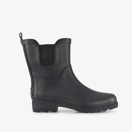 Korte dames regenlaarzen zwart