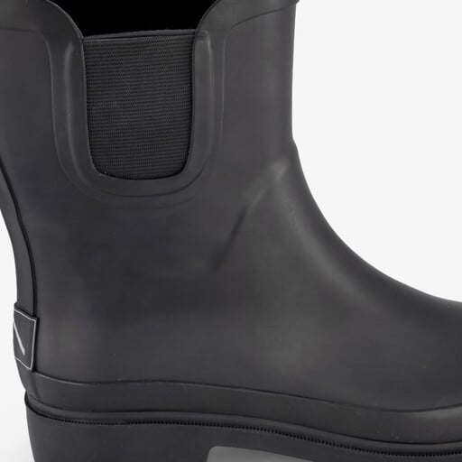 Korte dames regenlaarzen zwart