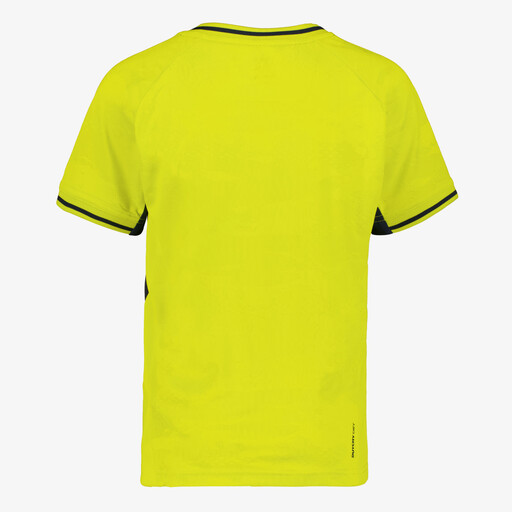 Dry kinder voetbal T-shirt geel blauw