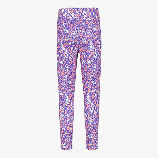 Meisjes sportlegging met print paars roze
