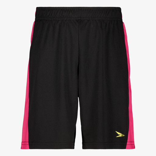 Kinder voetbalshort zwart roze