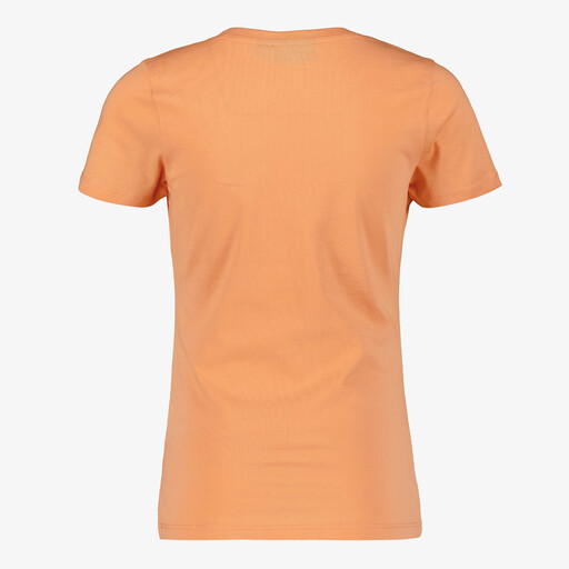 Meisjes T-shirt met opdruk oranje