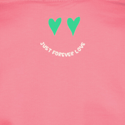Meisjes sweater met bies roze