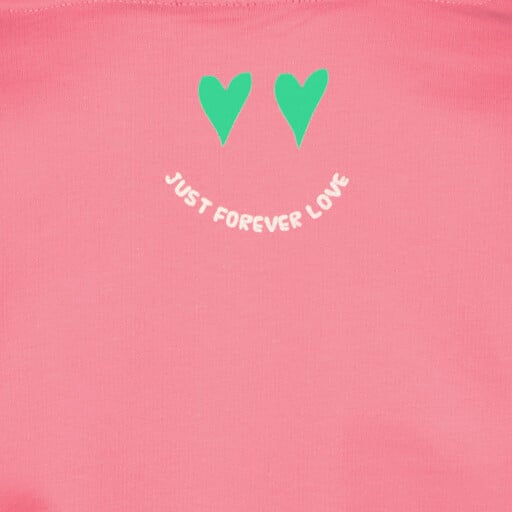 Meisjes sweater met bies roze