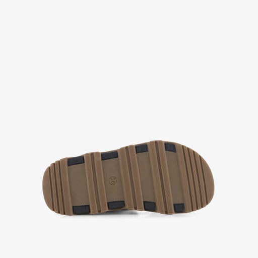 Leren jongens sandalen taupe