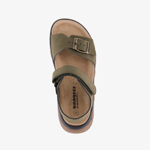 Leren jongens sandalen groen