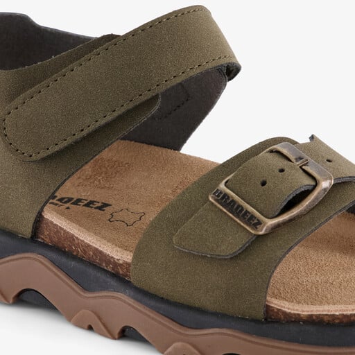 Leren jongens sandalen groen
