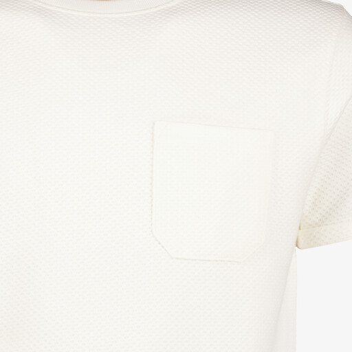 Heren T-shirt met structuur wit