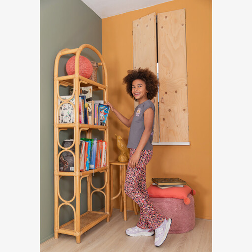 Meisjes flared broek met bloemenprint