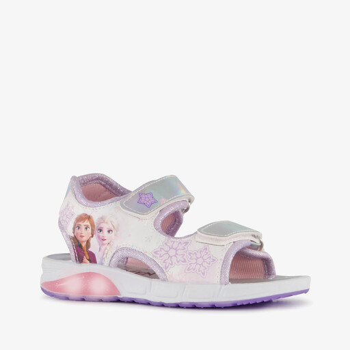 Meisjes sandalen met lichtjes zilver