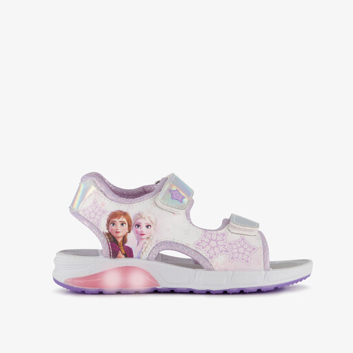 Meisjes sandalen met lichtjes zilver