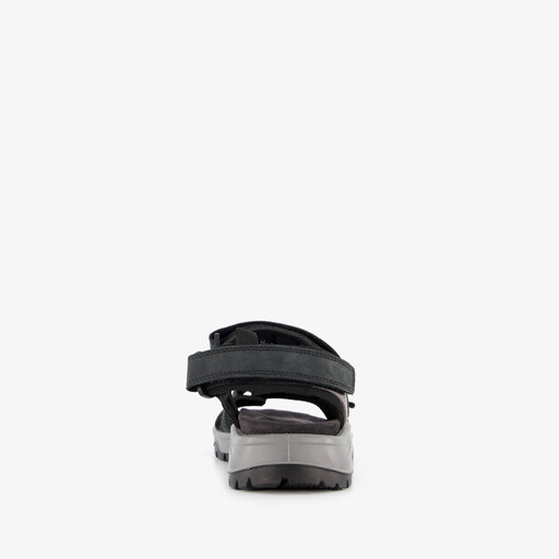 Leren dames sandalen zwart