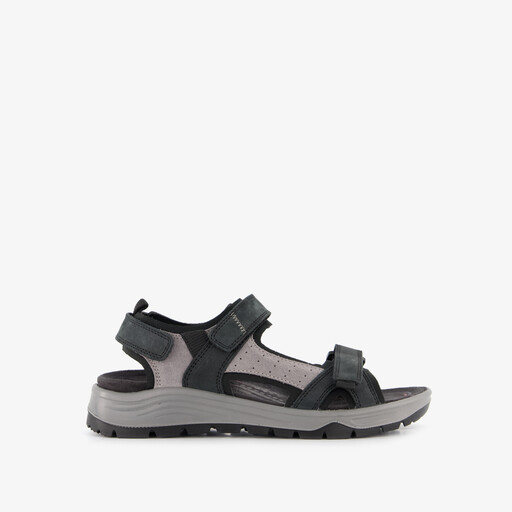 Leren dames sandalen zwart