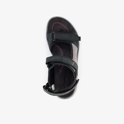Leren dames sandalen zwart