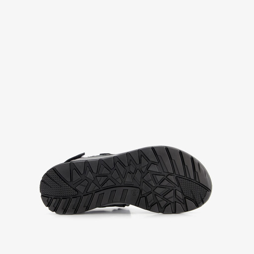 Leren dames sandalen zwart