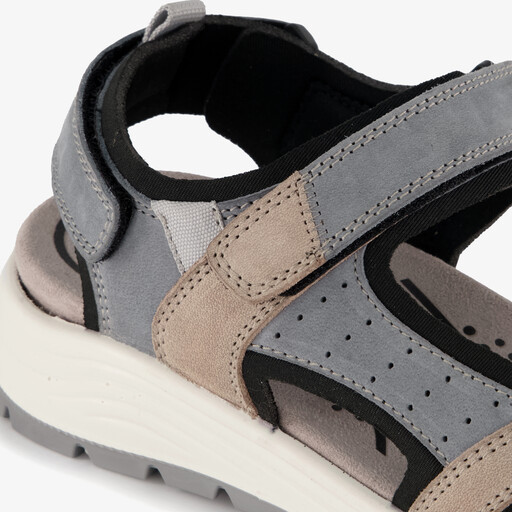 Leren dames sandalen blauw