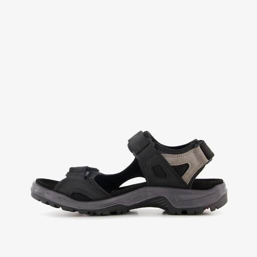 ECCO Offroad leren heren sandalen zwart