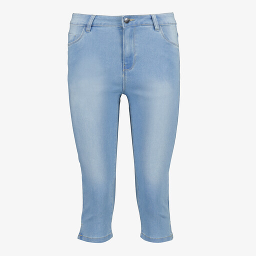 Dames capri broek denim blauw