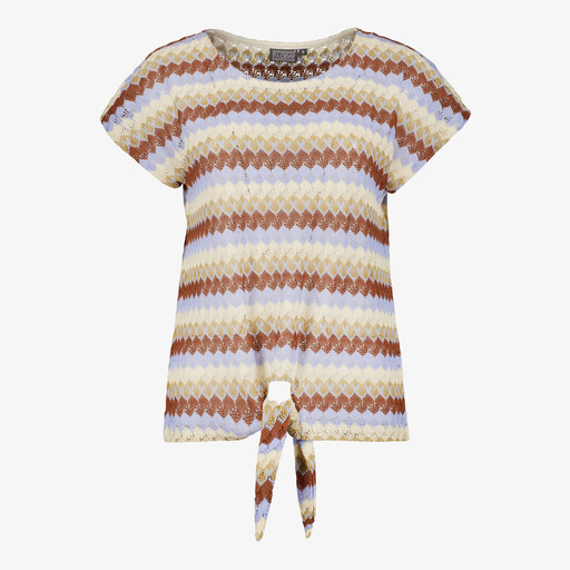 Gehaakt dames T-shirt met knoop