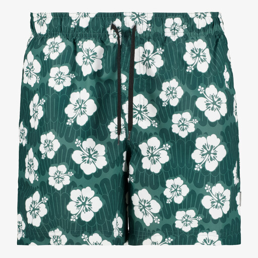 Heren zwemshort met print groen