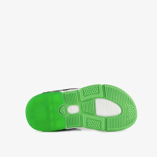 Jongens sandalen met lichtjes zwart groen