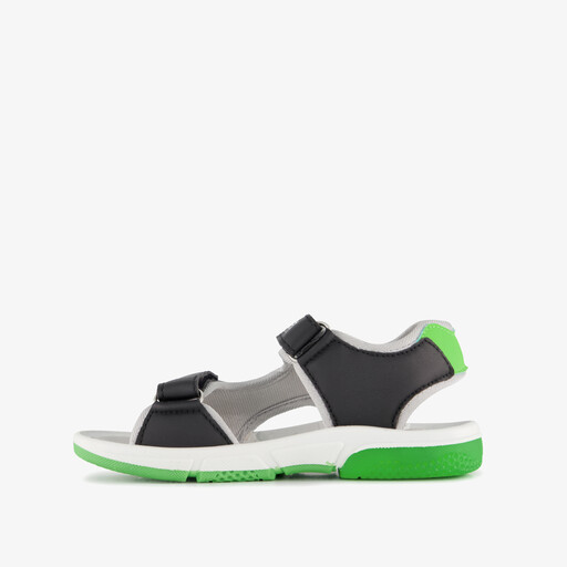Jongens sandalen met lichtjes zwart groen