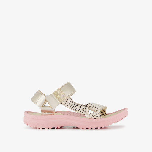 Meisjes sandalen goud roze