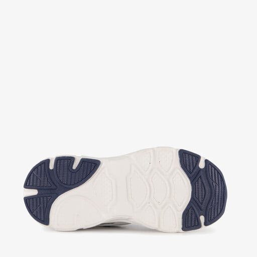 Jongens dad sneakers wit blauw