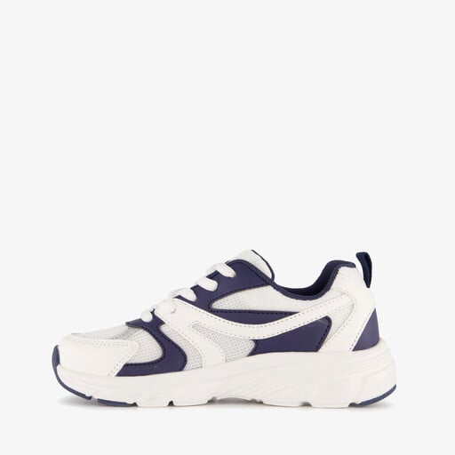 Jongens dad sneakers wit blauw