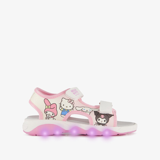 Meisjes sandalen met lichtjes wit roze