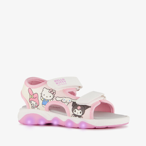Meisjes sandalen met lichtjes wit roze