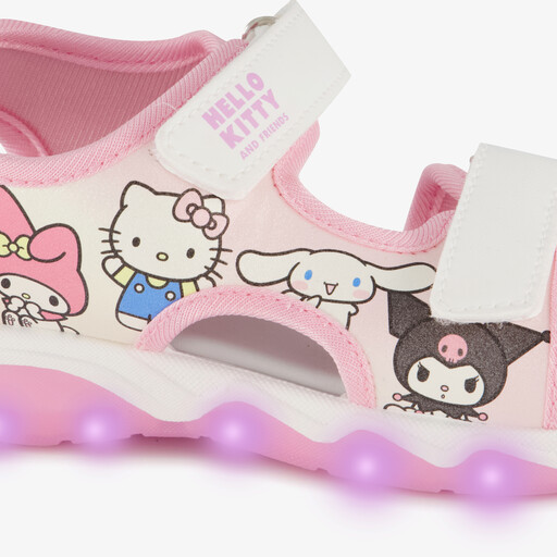 Meisjes sandalen met lichtjes wit roze