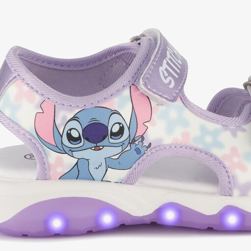 Meisjes sandalen met lichtjes lila