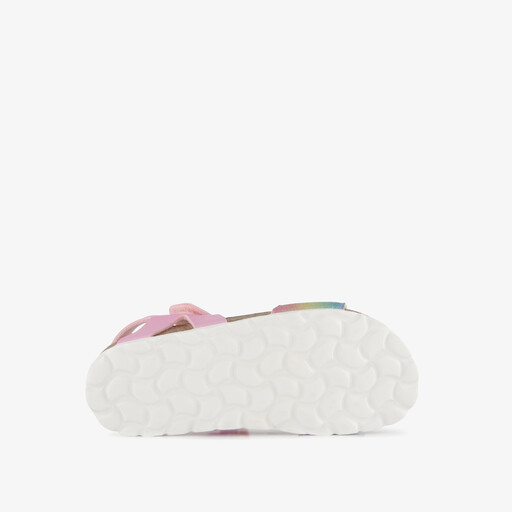 Meisjes bio sandalen metallic roze