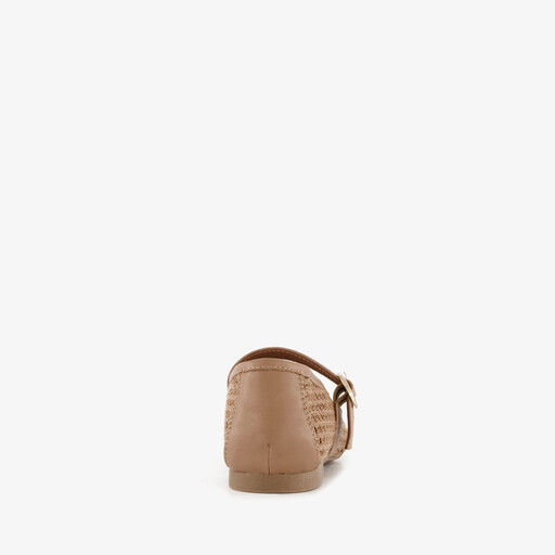 Dames mesh ballerina's bruin