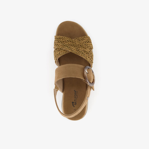 Dames sandalen cognac bruin