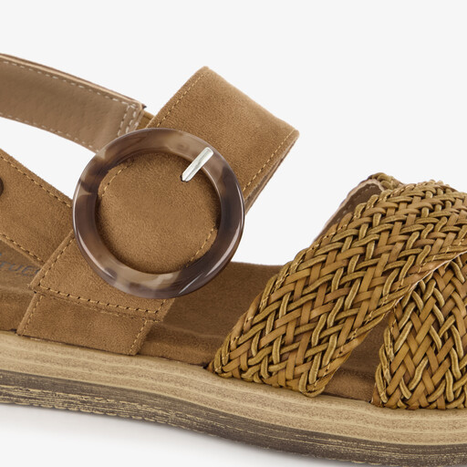 Dames sandalen cognac bruin
